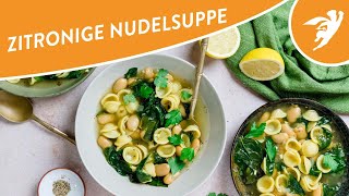 Nudelsuppe mit weißen Bohnen Einfaches und leckeres Rezept für eine herzhafte Suppe shorts [upl. by Rebmaed57]