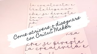 Come scrivere o disegnare con la penna con Cricut Design Space [upl. by Jervis]