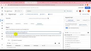 Cloud Dataflow  pubsub  bigquery  GCP  pushing data into pubsub topic and validate  part 3 [upl. by Halian]