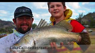 Camping and Cabins accommodation at Callide Dam near Biloela [upl. by Ahseit]