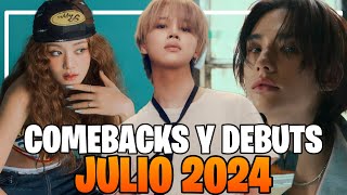 Comebacks Y Debuts KPOP Que Llegarán En Julio 2024  KPOP LINEUP [upl. by Alyose]