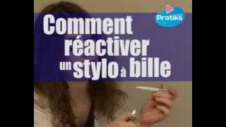 Comment réactiver un stylo à bille [upl. by Sidwohl]