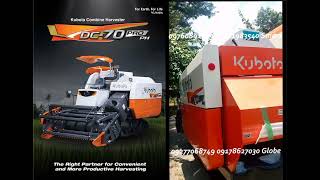 KUBOTA HARVESTER FEATURES HD 4K 🇵🇭 DC70 PRO COMBINE REAPER THRESHER PHILIPPINES [upl. by Lalise]