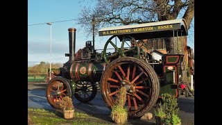 Wallis amp Steevens Steam Traction Engine climbing into Malpas [upl. by Ahseenal921]