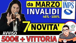 🔴 INVALIDI PARZIALI e TOTALI 7 NOVITÀ MARZO 2024 ➡ IMPORTI INCREMENTI PENSIONE ADI BONUS CAREGIVER [upl. by Osi]