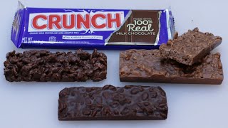 How to Make Chocolate Crunch Bars  Nestle Crunch Bar Copycat Recipe [upl. by Revell]