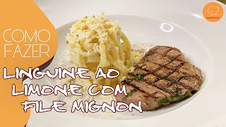 APRENDA A FAZER LINGUINE AO LIMONE COM TORNEDOR DE FILÉ MIGNON  CANAL AGRIDOCE [upl. by Nickie]