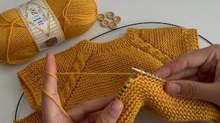 1 YUMAKTAN 1 BEBEK YELEĞİ⭐️YAPIMI ÇOK KOLAY DİKİŞSİZ BEBEK YELEĞİ ANLATIMI⭐️crochet knitting [upl. by Denzil]