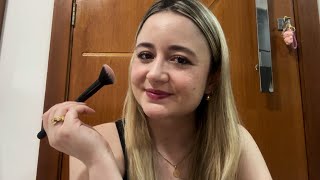 ASMR ME MAQUIANDO MASCANDO CHICLETE [upl. by Seaddon]