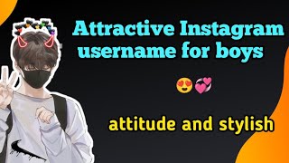 TOP 20 Instagram names for boys attitude Instagram username ideas for boys 2023 😎 [upl. by Terris]