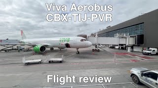 Viva Aerobus CBX Tijuana to Puerto Vallarta Fight Review [upl. by Arturo847]