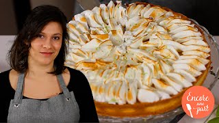 Recette tarte citron meringuée Pâte sucrée Lemon curd Meringue italienne christophefelder [upl. by Amolap]