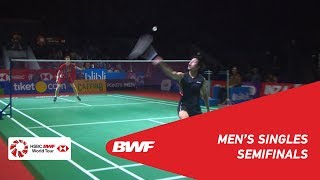 SF  MS  WONG Wing Ki Vincent HKG vs Anders ANTONSEN DEN  BWF 2019 [upl. by Renner]