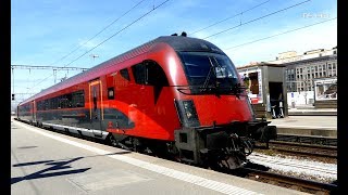 Züge in der Schweiz  ÖBB Railjet [upl. by Ennayhc]