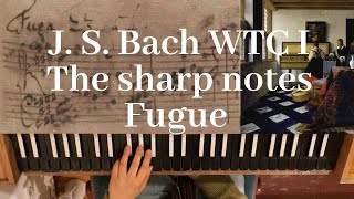 BACH manuscripts played on CLAVICHORD well tempered clavier I Fugue No 23 in B Major BWV 868 [upl. by Kidd737]