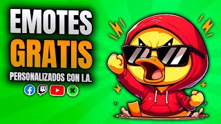 EMOTES GRATIS 2024 con IA para tus streams  Cómo hacer emotes fácil y rápido [upl. by Randell]