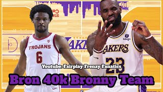 Bronny Draft Watch LEBRON JAMES Score 40000 Points What Does This Mean for BRONNY Draft Stock [upl. by Arodoet]