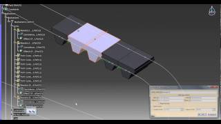 Catia V5  Simulation Toothed Belt [upl. by Eehc]