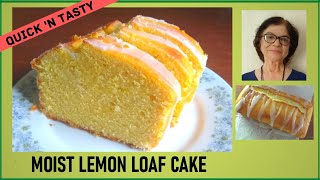 Moist Lemon Loaf Cake  Lemon Cake Recipe With Wheat Flour  Soft Lemon Pound Cake Recipe [upl. by Annayrb]