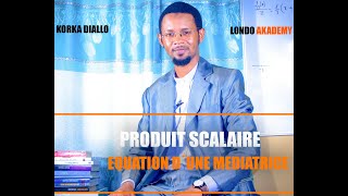 Produit scalaire  équation dune médiatrice [upl. by Norval]