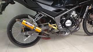 Knalpot Ninja RR Super Power Garing WA085802453332 [upl. by Ynolem]