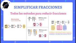 ⭐Dominando la Simplificación de Fracciones  Diferentes métodos para reducir fracciones paso a paso [upl. by Haela]