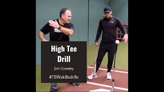 Hitting High Tee Drill with Jim Crowley [upl. by Ahsener677]