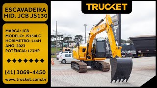 ESCAVADEIRA HIDRÁULICA JCB JS130 LC – 2023 – CABINE FECHADA [upl. by Mccarthy]