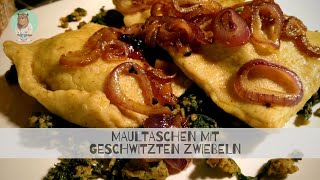 Maultaschen mit geschwitzten Zwiebeln selbst gefertigt 🍗  Kochen mit Tom [upl. by Martinez102]