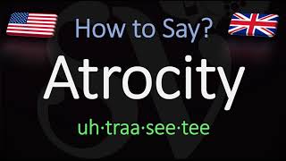 How to Pronounce Atrocity CORRECTLY Meaning amp Pronunciation [upl. by Atinauj922]