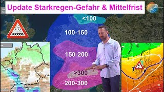 Das Wichtigste in Kürze StarkregenGefahr am Dienstag anhaltende Sumpf amp Gewitterlage bis Juni [upl. by Nnoved]