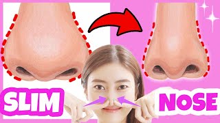 Get Slim Beautiful High Nose with This Exercise amp Massage Nose Lifting Massage [upl. by Leffert]