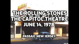 The Rolling Stones Capitol Theatre Passaic New Jersey 1978 Vintage Photographs And Story [upl. by Ahsitan150]