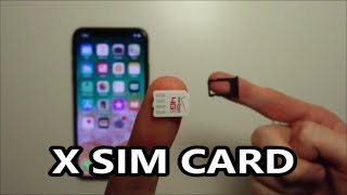 iPhone X SIM Card How to Insert or Remove [upl. by Loeb]