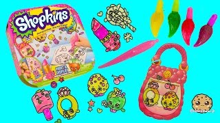 Make Your Own Shopkins Stickers with Gel Paints  Paint amp Display Kit  Cookieswirlc [upl. by Atiuqaj]