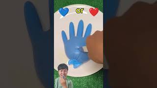 BLUE OR RED PILIH WARNA funny animation satisfying love challenge duet [upl. by Lilias182]