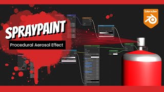 Blender Tutorial Procedural AerosolSpraypaint Effect [upl. by Aiz135]