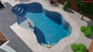 BACKYARD AND CUSTOM POOLS DESIGN FOR THE GONZALES FAMILY WOODLAND CA [upl. by Ayotal376]