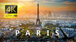 Paris France 🇫🇷 in 4K 60FPS ULTRA HD Video by Drone [upl. by Lani263]