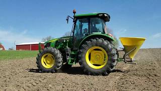 Discing Seeding 2 Acre Food Plot with John Deere 5090R [upl. by Gwenn]