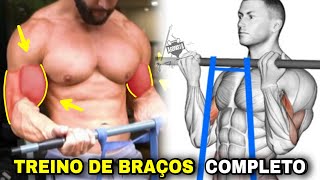 10 EXERCÍCIOS Treino de Bíceps e Tríceps c Elástico [upl. by Nykal]