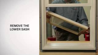 Replacing the Sash on 400 Series TiltWash DoubleHung Windows  Andersen Windows [upl. by Lothario]