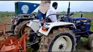 Eicher 480 Vs Swaraj 843xm with Rotavator test [upl. by Berardo681]