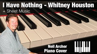 I Have Nothing  Whitney Houston  Solo Piano Cover  Sheet Music [upl. by Ware578]