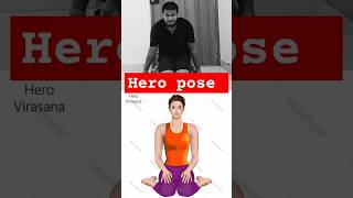 Hero pose benefits heropose yoga ai shorts yogaworkout yogapractice balancelifestyle [upl. by Lynnette]