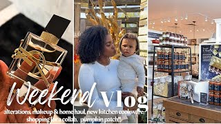 Weekend Vlog  trying a new tailor Sephora  Williams Sonoma furniture shopping pumpkin patch [upl. by Ardenia]