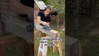 Odświeżanie drewnianej belki woodworking stolarstwo youtubeshorts diy [upl. by Cram846]