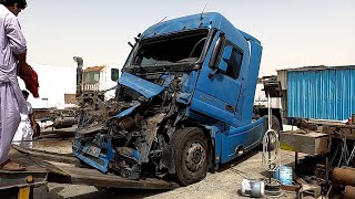 Mercedes Truck Accident Cabin  Chassis Repairing And Restoration Complete Video Truck World 1 [upl. by Anma]