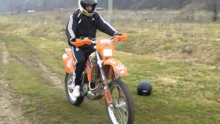 KTM EXC 400 first riding [upl. by Narut]