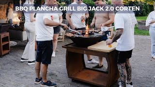 RJRoyal Living BBQ Plancha Grill Big Jack Corten 20 [upl. by Bauer938]